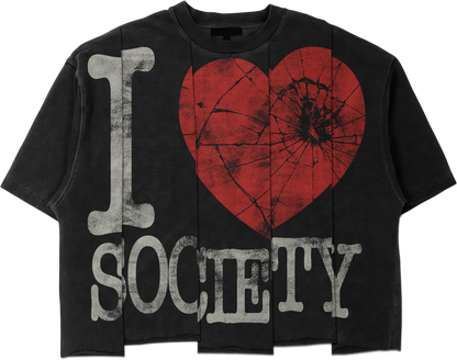 I LOVE SOCIETY tees (black)