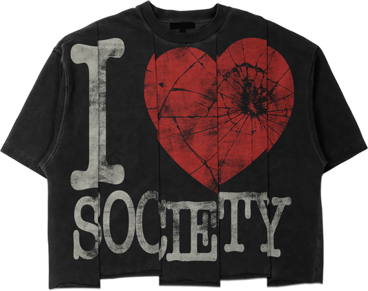 I LOVE SOCIETY tees (black)