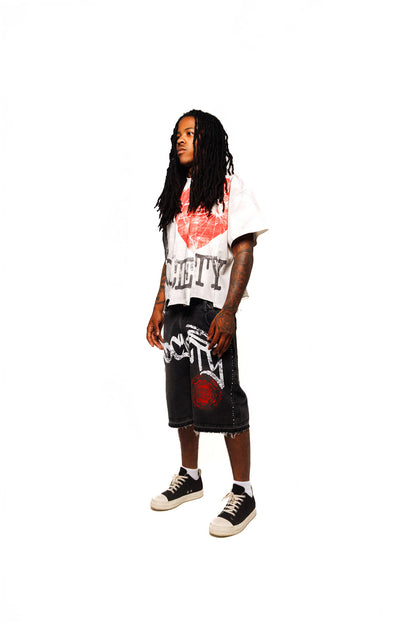 I LOVE SOCIETY tees (white)