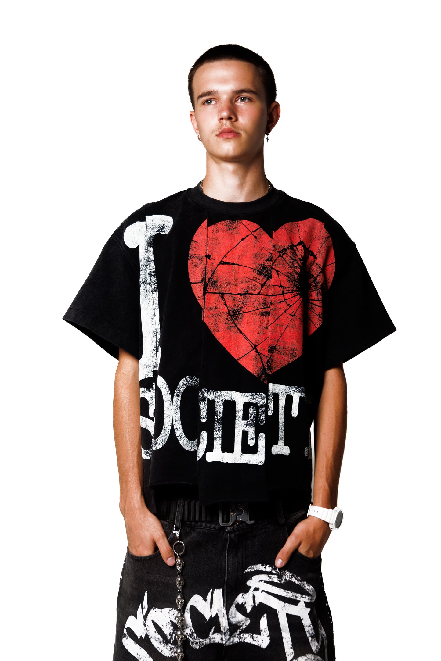 I LOVE SOCIETY tees (black)