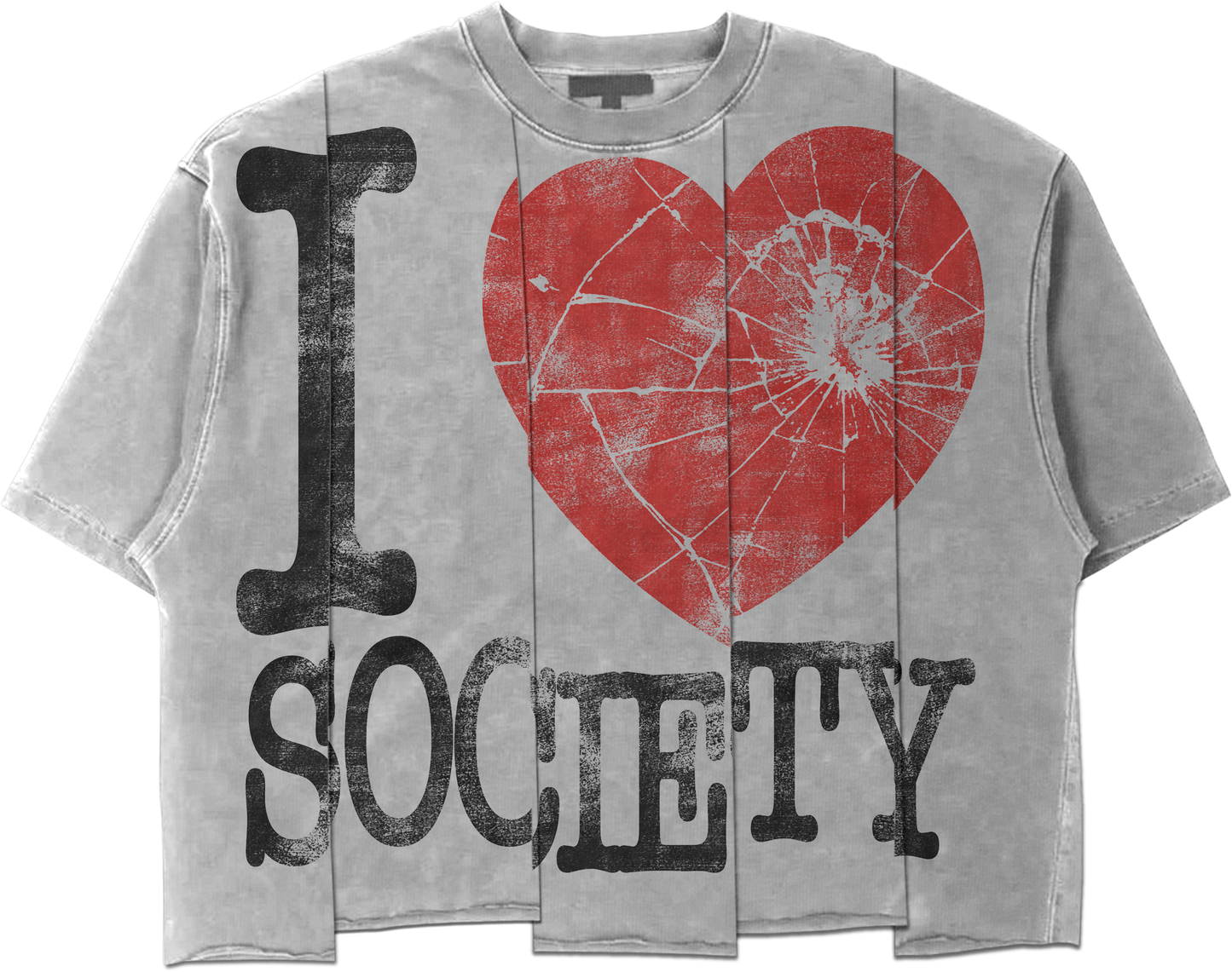 I LOVE SOCIETY tees (white)