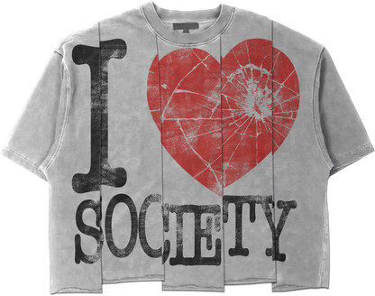 I LOVE SOCIETY tees (white)