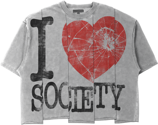 I LOVE SOCIETY tees (white)